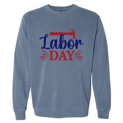 Labor Day Celebration Graphic Garment-Dyed Sweatshirt