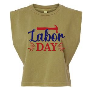 Labor Day Celebration Graphic Garment-Dyed Women's Muscle Tee