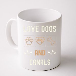 Love Dogs Canals Dog Owners Walker Narrowboat Coffee Mug