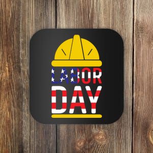 Labor Day Celebration Graphic Coaster