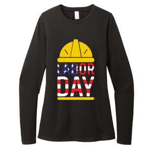 Labor Day Celebration Graphic Womens CVC Long Sleeve Shirt