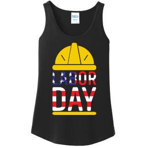 Labor Day Celebration Graphic Ladies Essential Tank