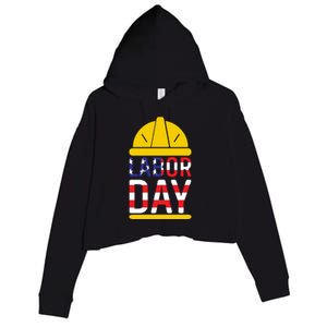 Labor Day Celebration Graphic Crop Fleece Hoodie