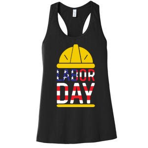 Labor Day Celebration Graphic Women's Racerback Tank