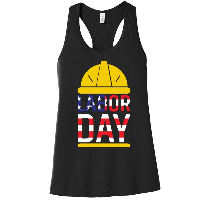 Labor Day Celebration Graphic Women's Racerback Tank