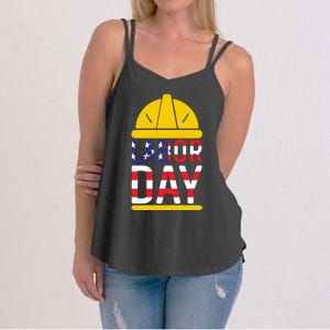 Labor Day Celebration Graphic Women's Strappy Tank