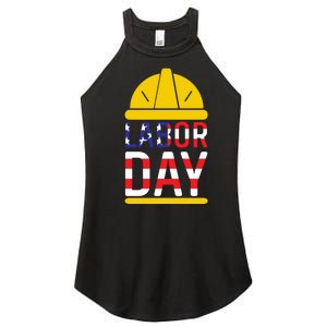 Labor Day Celebration Graphic Women's Perfect Tri Rocker Tank