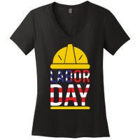 Labor Day Celebration Graphic Women's V-Neck T-Shirt