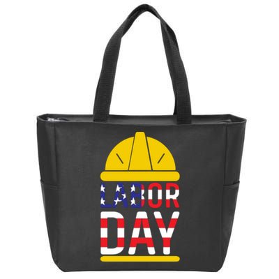 Labor Day Celebration Graphic Zip Tote Bag