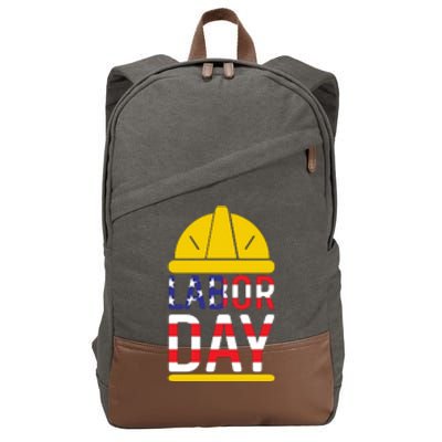 Labor Day Celebration Graphic Cotton Canvas Backpack