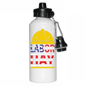 Labor Day Celebration Graphic Aluminum Water Bottle