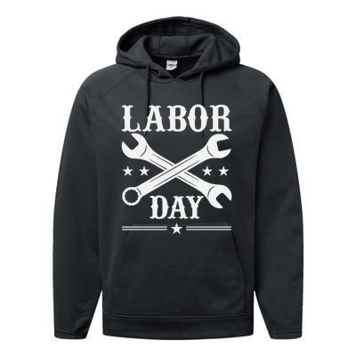 Labor Day Celebration Graphic Performance Fleece Hoodie