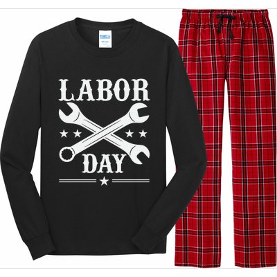 Labor Day Celebration Graphic Long Sleeve Pajama Set