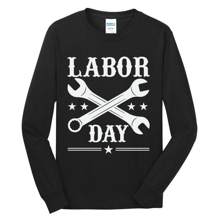 Labor Day Celebration Graphic Tall Long Sleeve T-Shirt