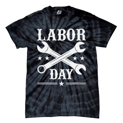 Labor Day Celebration Graphic Tie-Dye T-Shirt