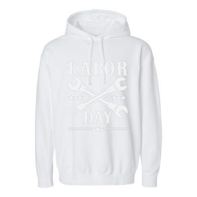 Labor Day Celebration Graphic Garment-Dyed Fleece Hoodie