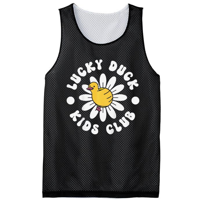 Lucky Duck Club Cute Duck 1st First Birthday Mesh Reversible Basketball Jersey Tank