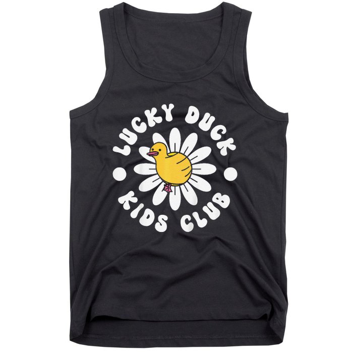 Lucky Duck Club Cute Duck 1st First Birthday Tank Top