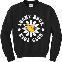 Lucky Duck Club Cute Duck 1st First Birthday Kids Sweatshirt