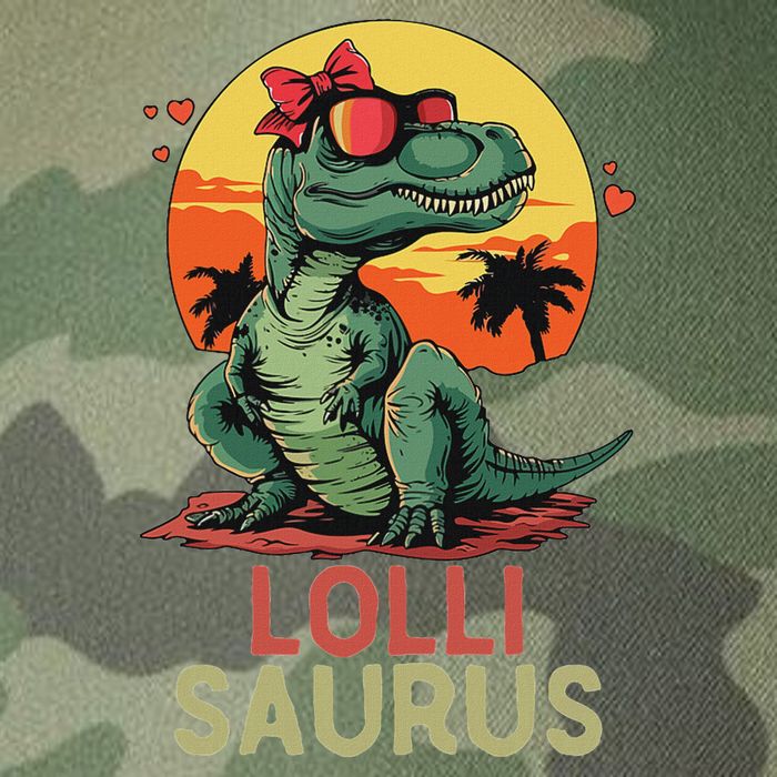 Lollisaurus Dino Dinosaur Lolli Saurus T Rex Funny Trex Legacy Tie Dye Trucker Hat