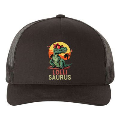Lollisaurus Dino Dinosaur Lolli Saurus T Rex Funny Trex Yupoong Adult 5-Panel Trucker Hat