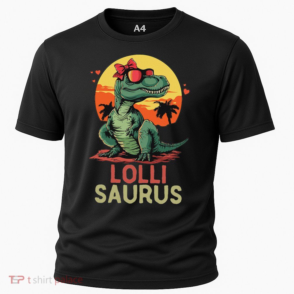 Lollisaurus Dino Dinosaur Lolli Saurus T Rex Funny Trex Performance Shirt