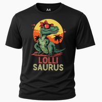 Lollisaurus Dino Dinosaur Lolli Saurus T Rex Funny Trex Performance Shirt