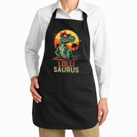 Lollisaurus Dino Dinosaur Lolli Saurus T Rex Funny Trex Apron