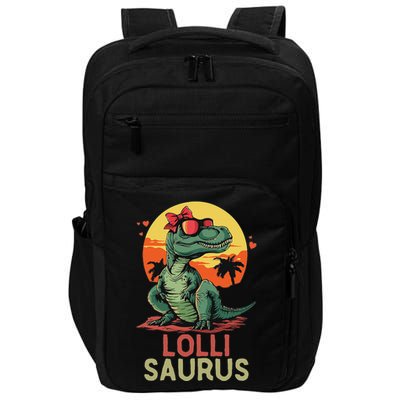 Lollisaurus Dino Dinosaur Lolli Saurus T Rex Funny Trex Impact Tech Backpack