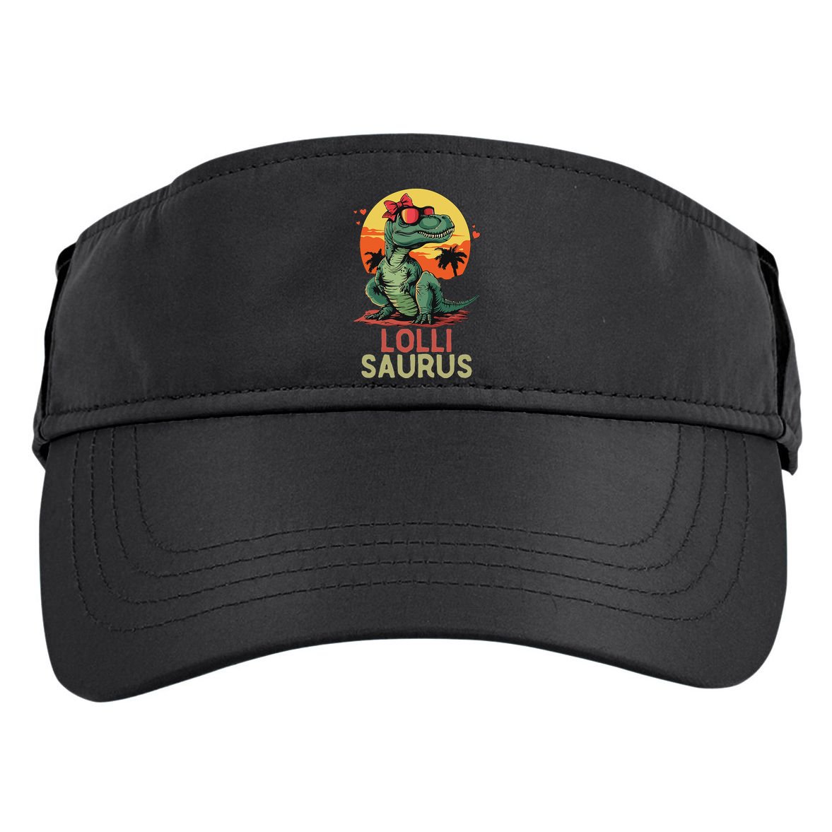Lollisaurus Dino Dinosaur Lolli Saurus T Rex Funny Trex Adult Drive Performance Visor