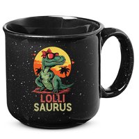 Lollisaurus Dino Dinosaur Lolli Saurus T Rex Funny Trex 15oz Campfire Ceramic Mug
