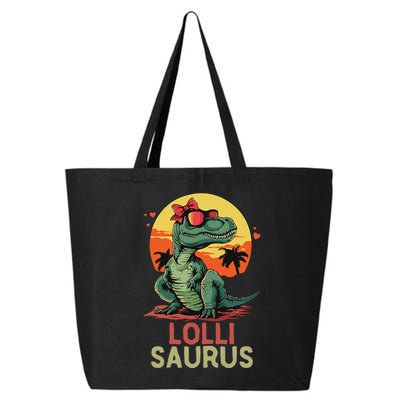 Lollisaurus Dino Dinosaur Lolli Saurus T Rex Funny Trex 25L Jumbo Tote