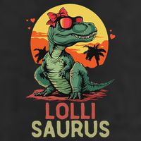 Lollisaurus Dino Dinosaur Lolli Saurus T Rex Funny Trex 25L Jumbo Tote