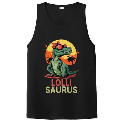 Lollisaurus Dino Dinosaur Lolli Saurus T Rex Funny Trex PosiCharge Competitor Tank