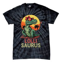 Lollisaurus Dino Dinosaur Lolli Saurus T Rex Funny Trex Tie-Dye T-Shirt