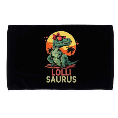 Lollisaurus Dino Dinosaur Lolli Saurus T Rex Funny Trex Microfiber Hand Towel