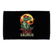 Lollisaurus Dino Dinosaur Lolli Saurus T Rex Funny Trex Microfiber Hand Towel
