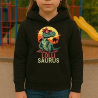 Lollisaurus Dino Dinosaur Lolli Saurus T Rex Funny Trex Kids Hoodie