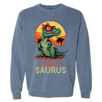 Lollisaurus Dino Dinosaur Lolli Saurus T Rex Funny Trex Garment-Dyed Sweatshirt