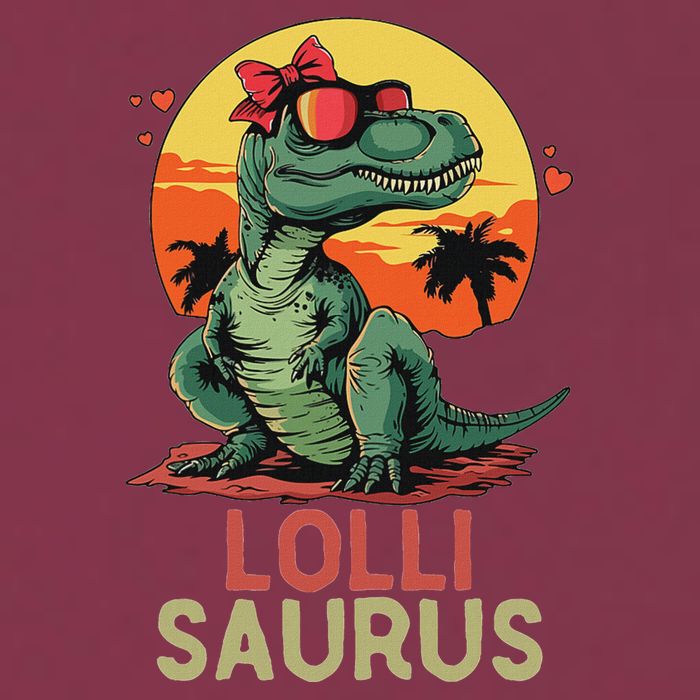 Lollisaurus Dino Dinosaur Lolli Saurus T Rex Funny Trex 16oz Travel Tumbler
