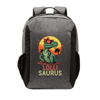 Lollisaurus Dino Dinosaur Lolli Saurus T Rex Funny Trex Vector Backpack