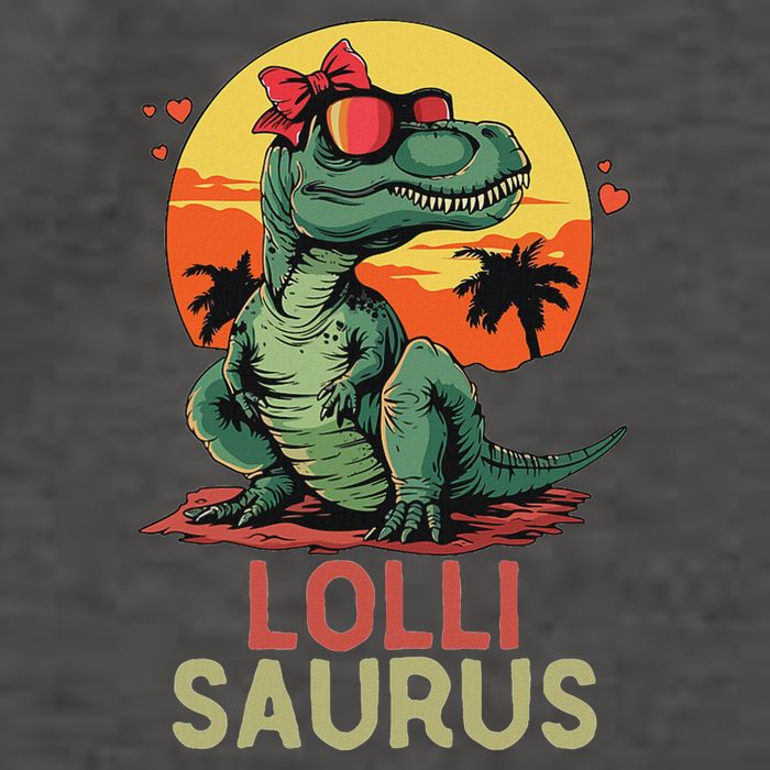 Lollisaurus Dino Dinosaur Lolli Saurus T Rex Funny Trex Vector Backpack