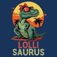 Lollisaurus Dino Dinosaur Lolli Saurus T Rex Funny Trex Infant Baby Jersey Bodysuit