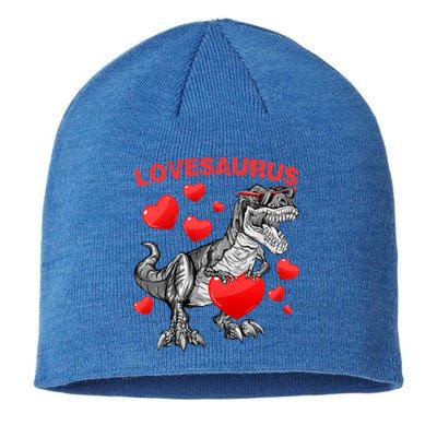 Lovesaurus Dino Dinosaur Valentines Day Gift Sustainable Beanie