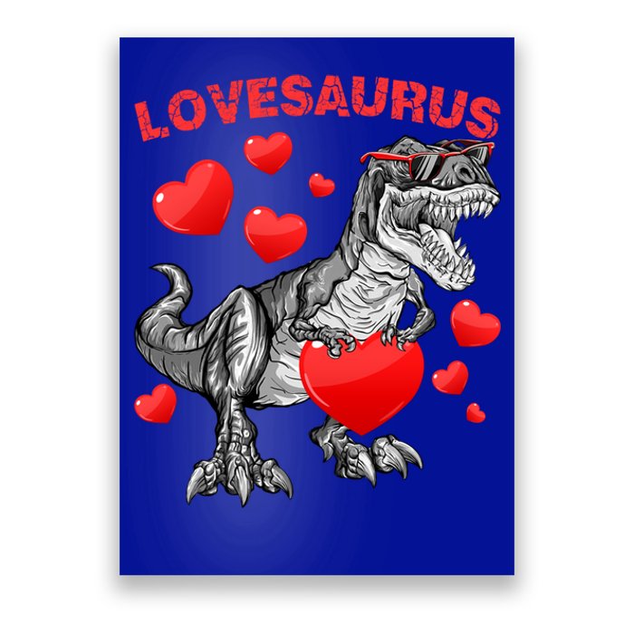 Lovesaurus Dino Dinosaur Valentines Day Gift Poster