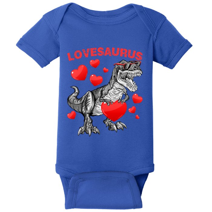 Lovesaurus Dino Dinosaur Valentines Day Gift Baby Bodysuit