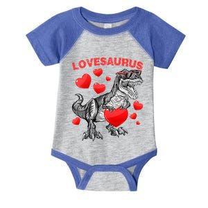 Lovesaurus Dino Dinosaur Valentines Day Gift Infant Baby Jersey Bodysuit