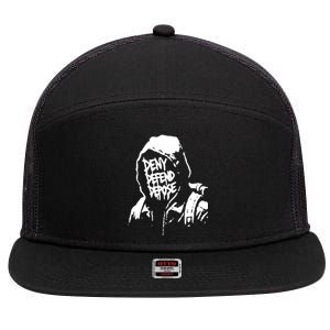 Luigi Defend Depose Deny 7 Panel Mesh Trucker Snapback Hat