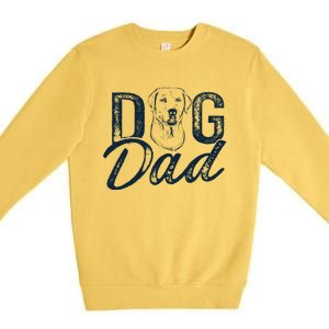 Labrador Dog Dad Lab Retriever Premium Crewneck Sweatshirt