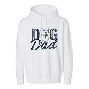 Labrador Dog Dad Lab Retriever Garment-Dyed Fleece Hoodie